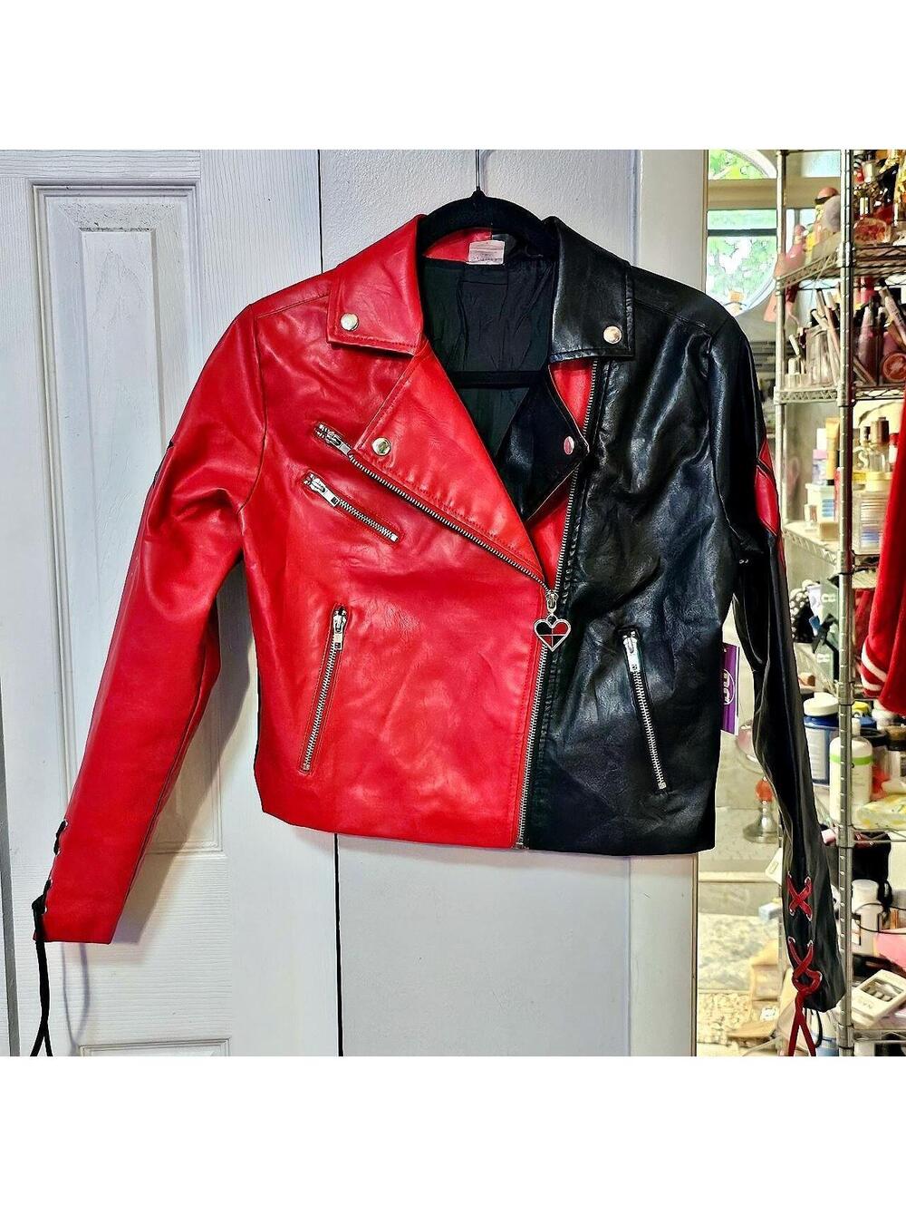 DC Comics Women's Red and Black Jacket
